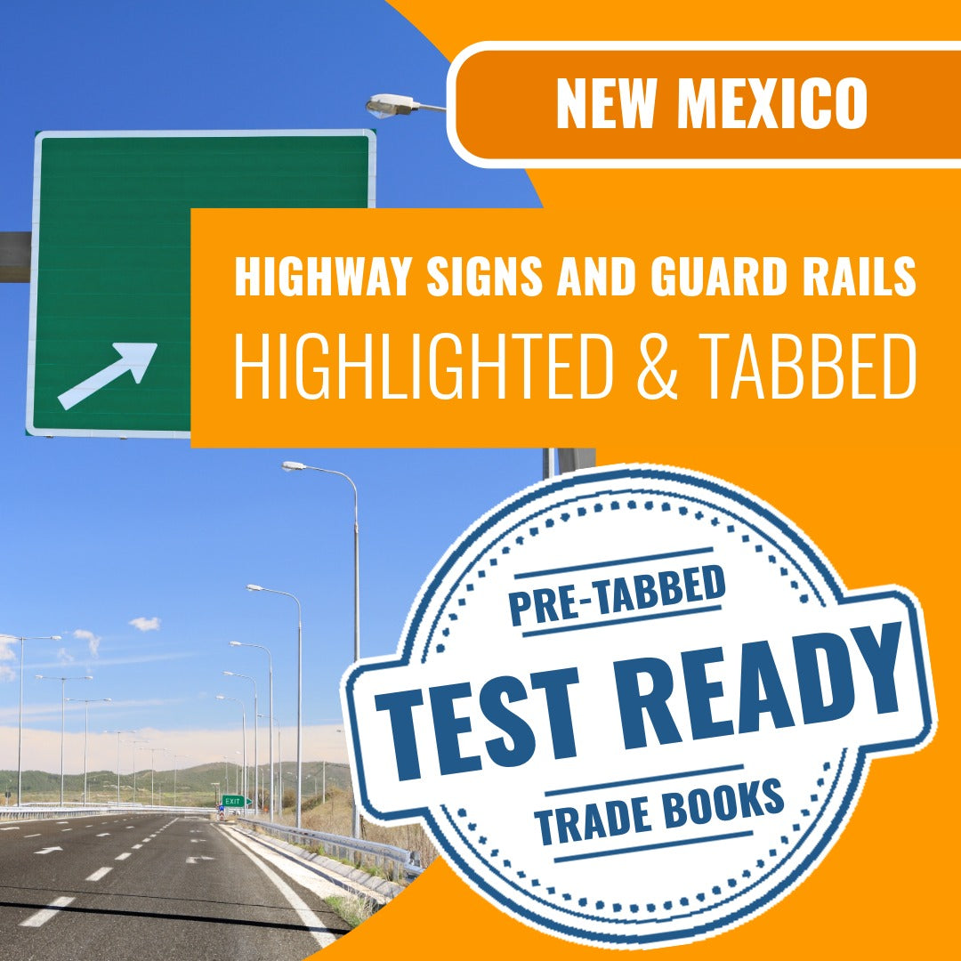 New Mexico Highway Signs and Guard Rails Contractor GA-5 Highlighted & Tabbed Book Package