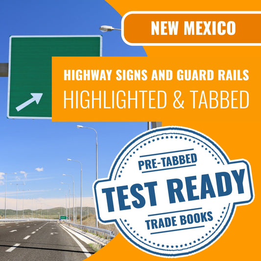New Mexico Highway Signs and Guard Rails Contractor GA-5 Highlighted & Tabbed Book Package