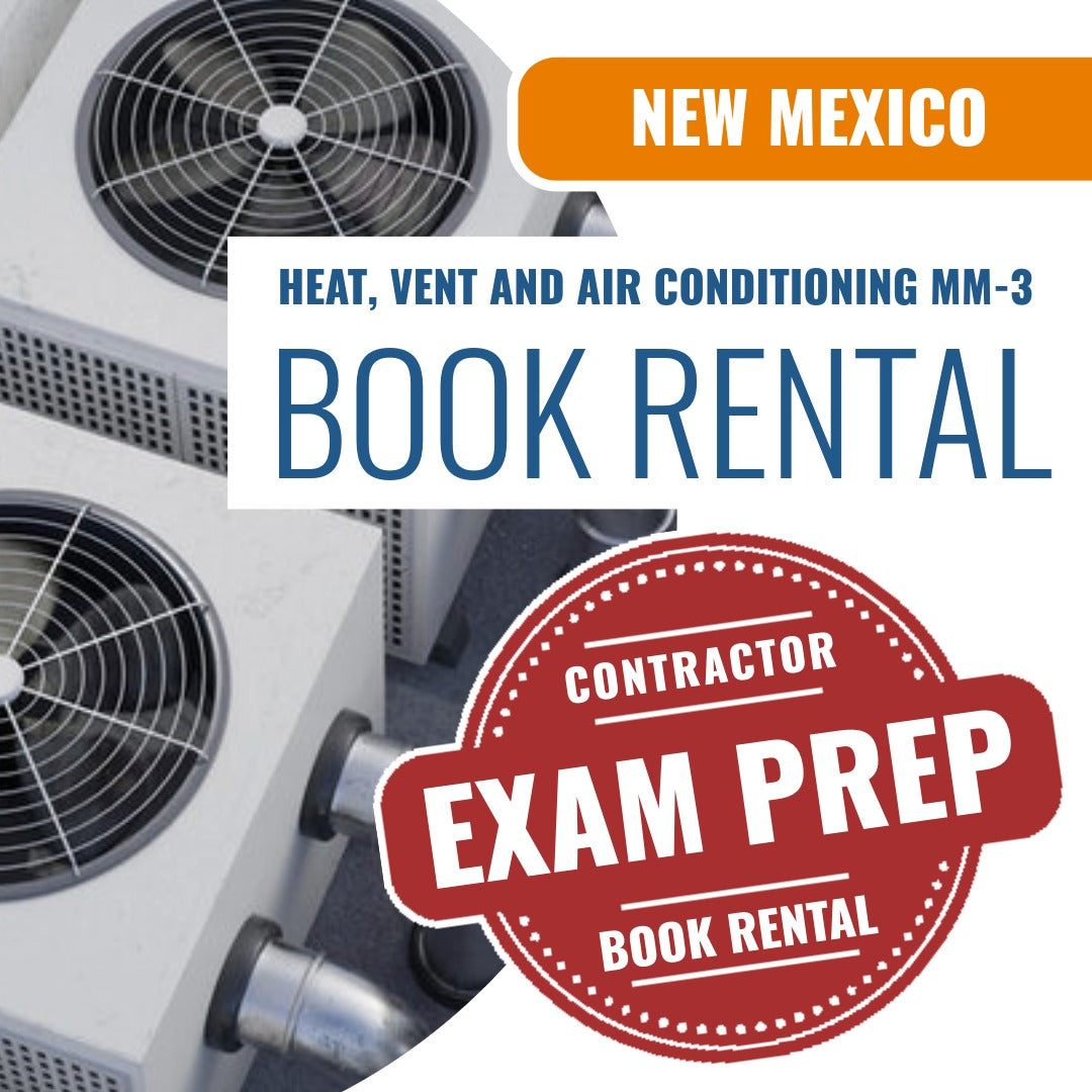 New Mexico Heat, Vent and Air Conditioning Contractor MM-3 - Books & Courses Rental Package