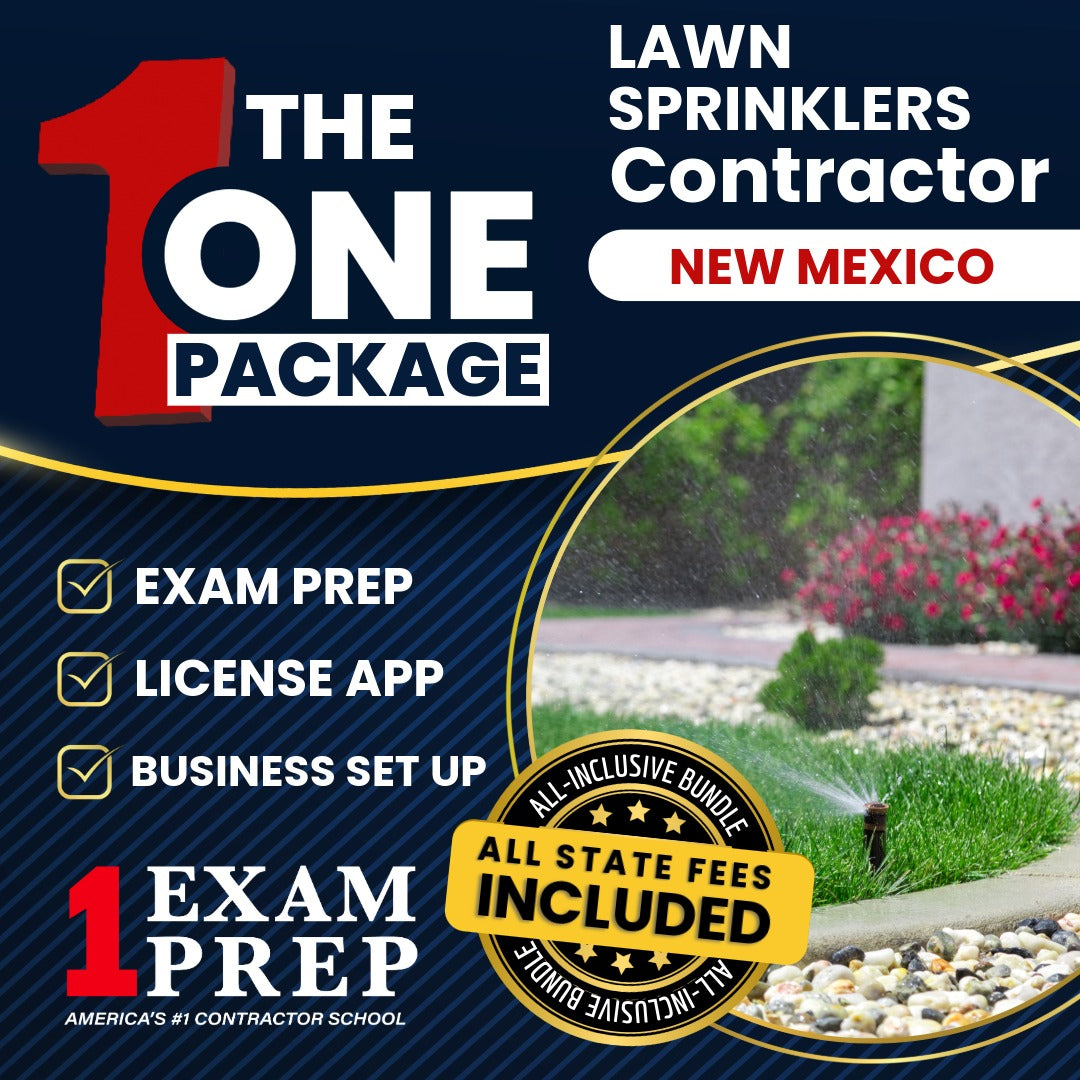 The 1 Package: All-Inclusive New Mexico Lawn Sprinklers Contractor MS-6 Exam, Licensing & Business Setup