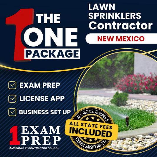 The 1 Package: All-Inclusive New Mexico Lawn Sprinklers Contractor MS-6 Exam, Licensing & Business Setup