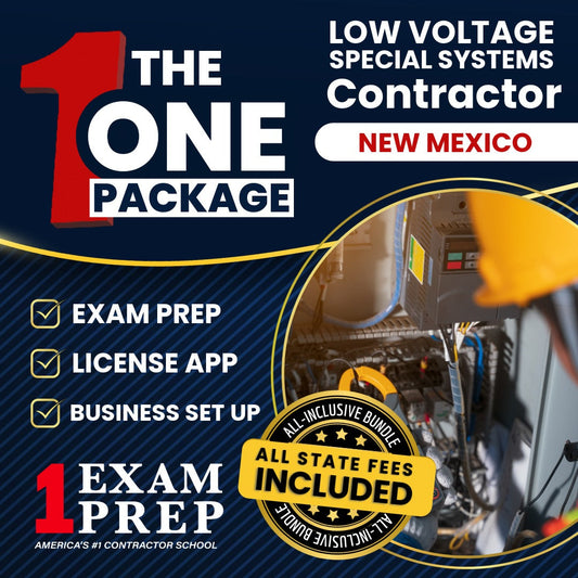 The 1 Package: All-Inclusive New MexicoLow Voltage Special Systems (Under 50 Volts) Contractor ES-3 Exam, Licensing & Business Setup Solution