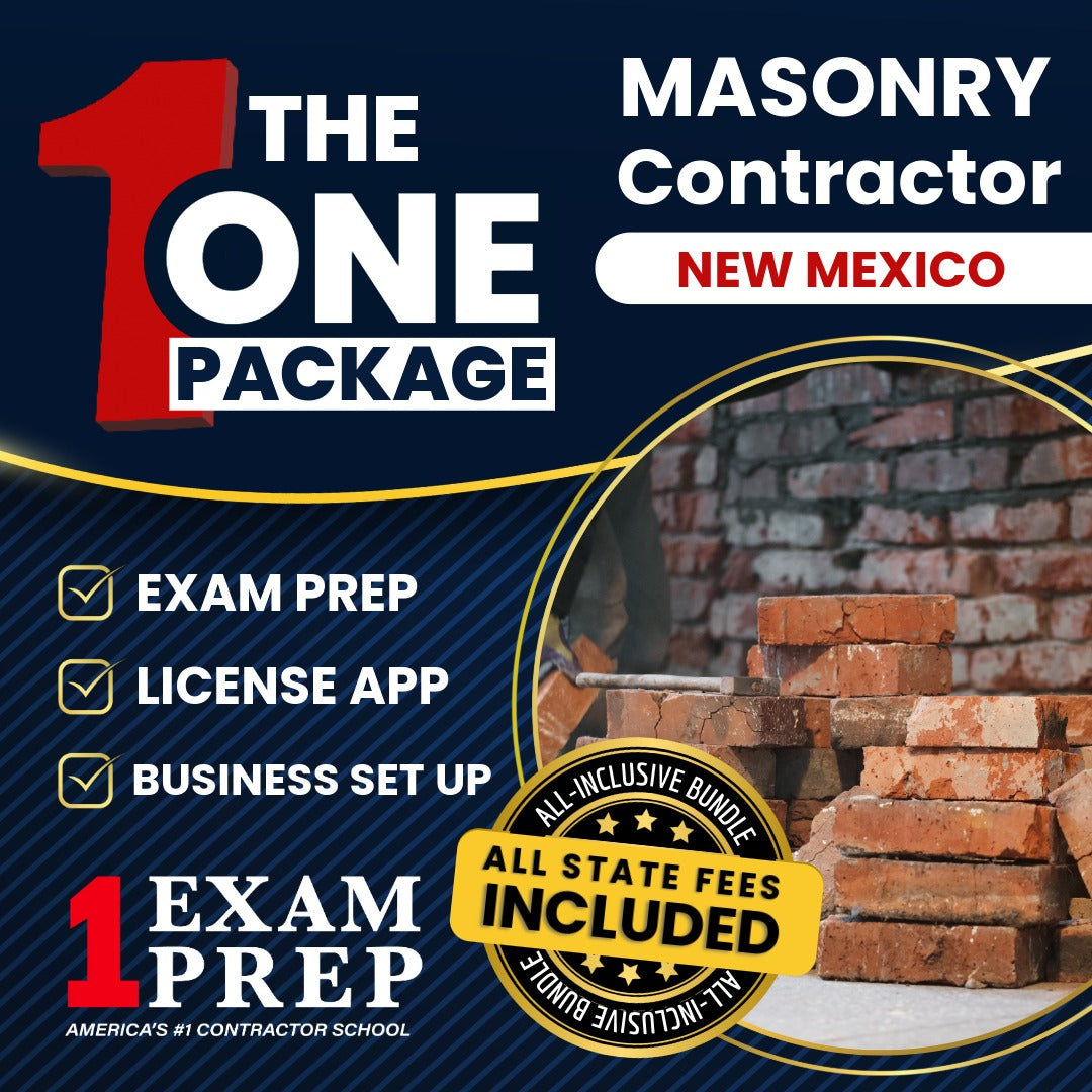 The 1 Package: All-Inclusive New Mexico Masonry Contractor (GS-16) Exam, Licensing & Business Setup Solution