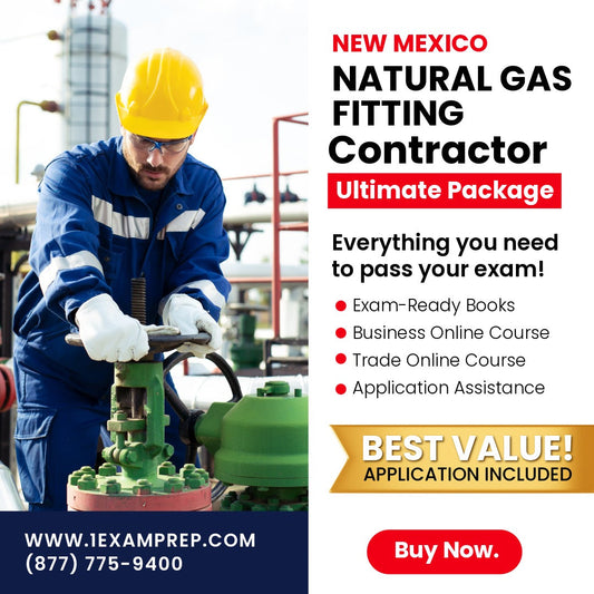 New Mexico Natural Gas Fitting Contractor MM-2 Ultimate Exam Prep Rental Package