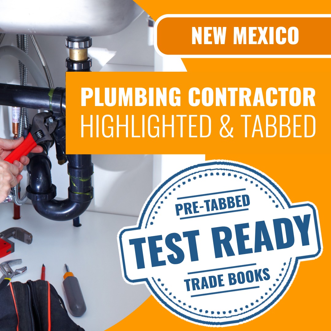 New Mexico Plumbing Contractor (MM-1) Highlighted & Tabbed Book Package