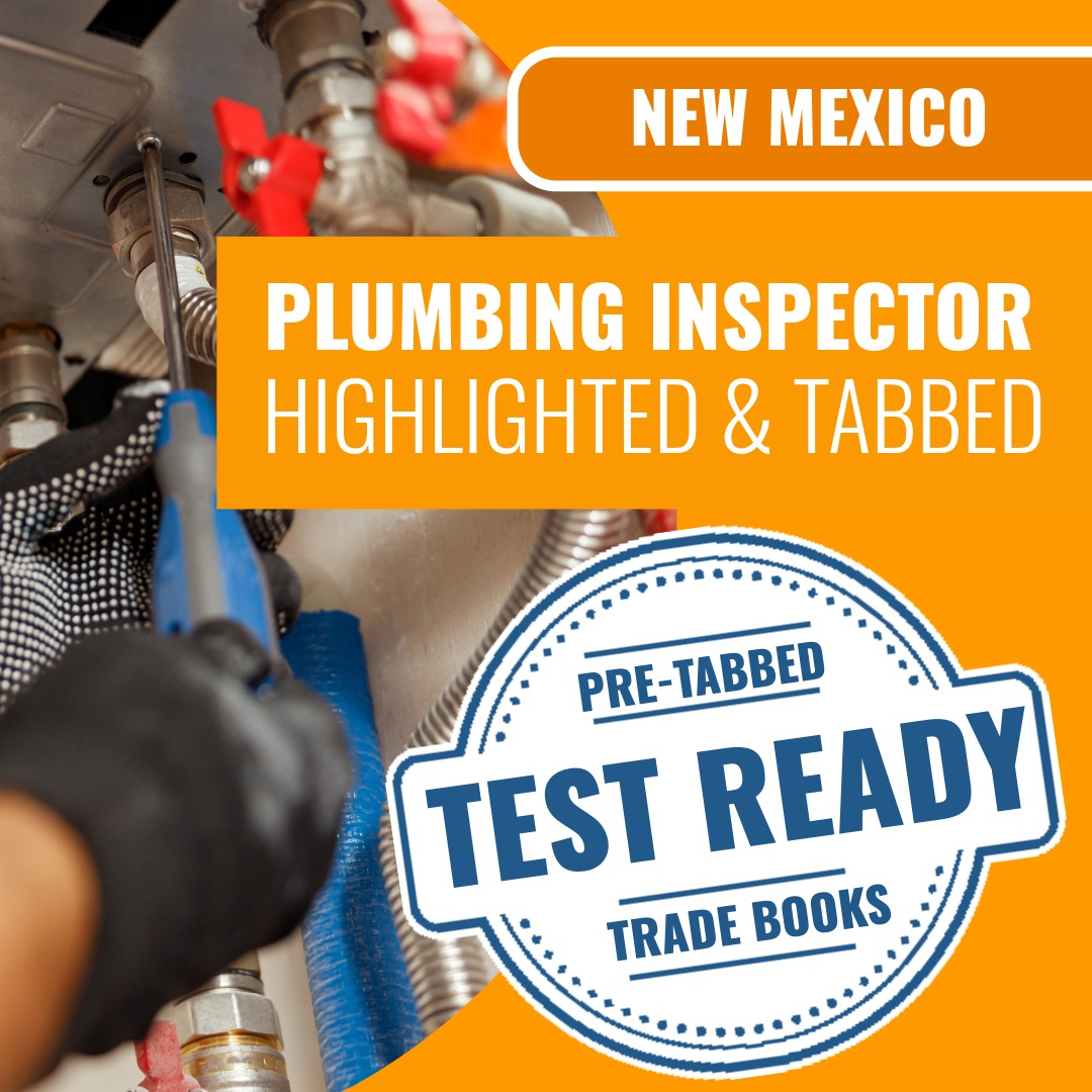 New Mexico Plumbing Inspector Highlighted & Tabbed Book Package