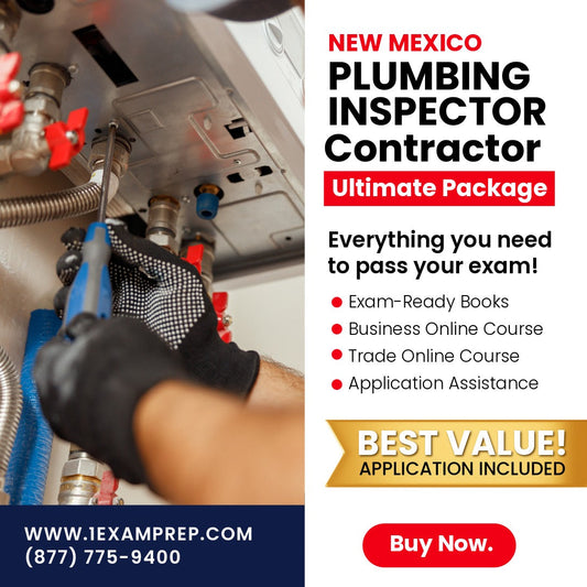 New Mexico Plumbing Inspector Ultimate Exam Prep Rental Package