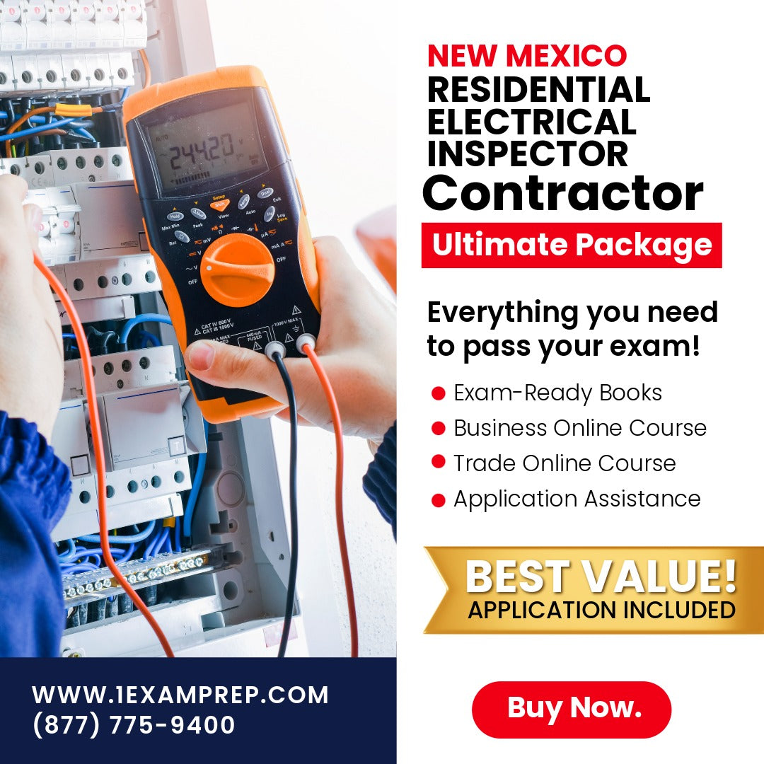 New Mexico Residential Electrical Inspector Ultimate Exam Prep Rental Package