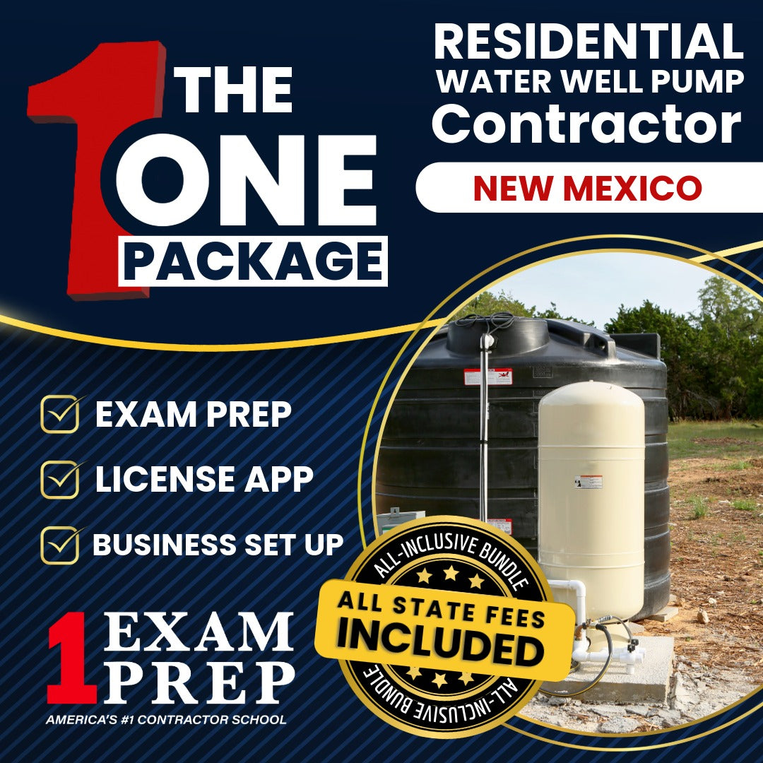 The 1 Package: All-Inclusive New Mexico Residential Water Well Pump Installer Contractor ES-10R Exam, Licensing & Business Setup Solution