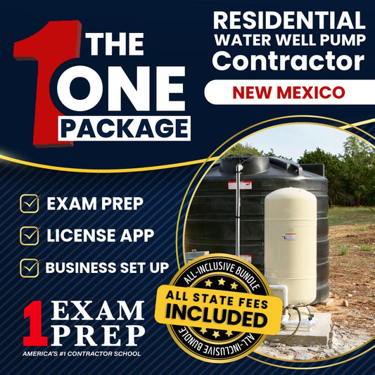 The 1 Package: All-Inclusive New Mexico Residential Water Well Pump Installer Contractor ES-10R Exam, Licensing & Business Setup Solution