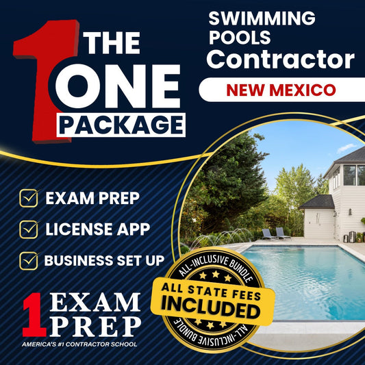 The 1 Package: All-Inclusive New Mexico Swimming Pools Contractor (GS-25) Exam, Licensing & Business Setup Solution