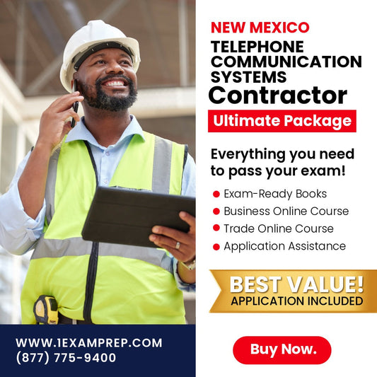 New Mexico Telephone Communication Systems and Telephone Interconnect Systems Contractor ES-7 Ultimate Exam Prep Rental Package