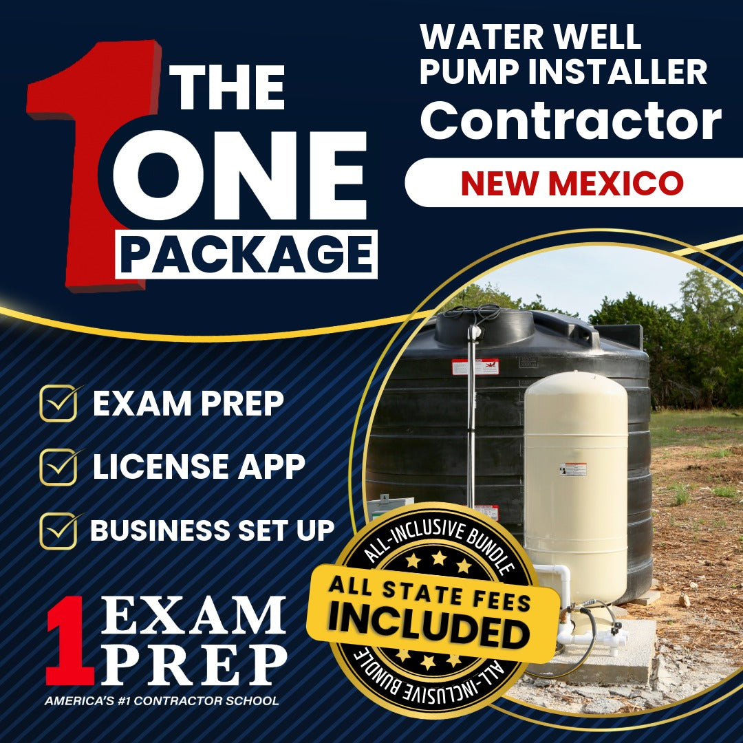 The 1 Package: All-Inclusive New Mexico Water Well Pump Installer Contractor ES-10 Exam, Licensing & Business Setup Solution