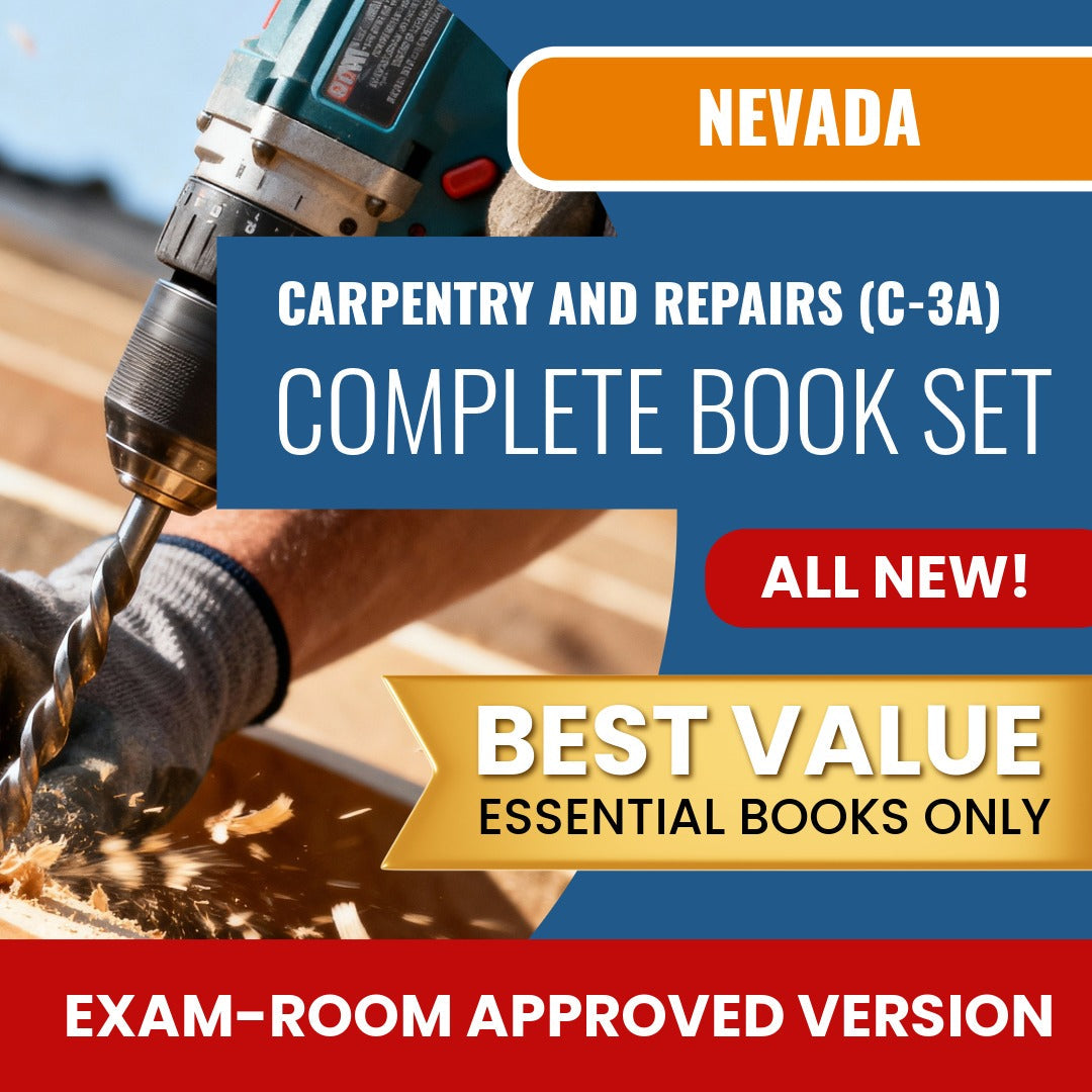 Nevada Carpentry And Repairs Contractor (C-3A) Books Allowed into Exam Package