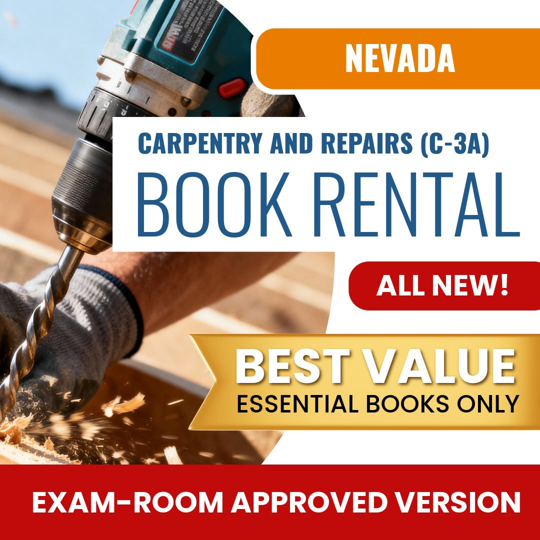 Nevada  Carpentry And Repairs Contractor (C-3A) - Books & Course Rental - Exam Room Approved
