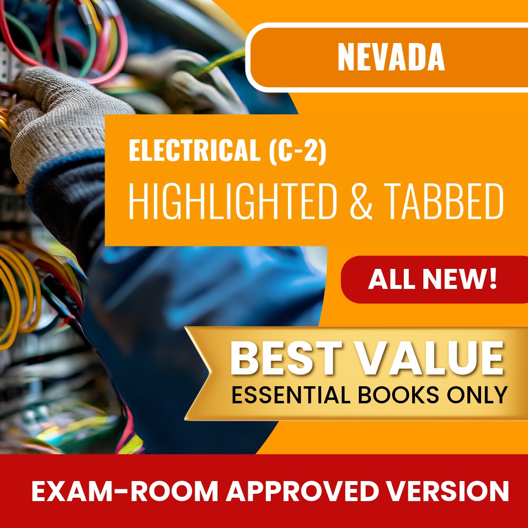 Nevada Electrical Contractor (C-2) Highlighted & Tabbed Books Allowed into Exam Package