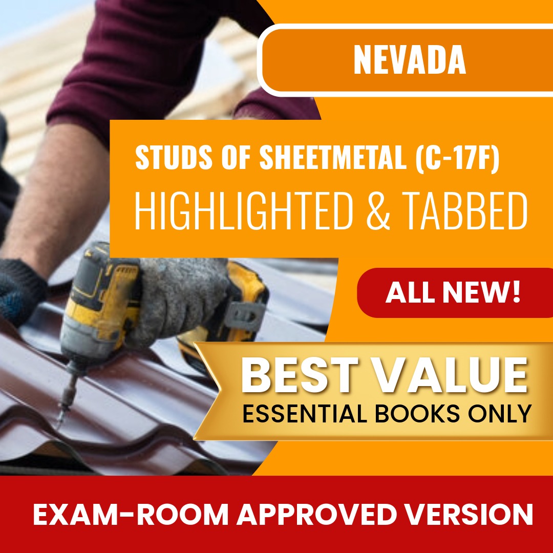 Nevada C-17F highlighted and tabbed contractor exam books package