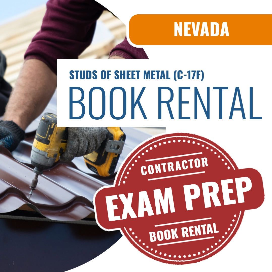 Nevada Studs of Sheet Metal Contractor (C-17F) - Books & Courses Rental Package