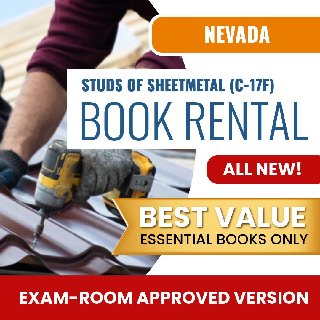 Nevada Studs of Sheet Metal Contractor (C-17F) Books & Course Rental - Exam Room Approved