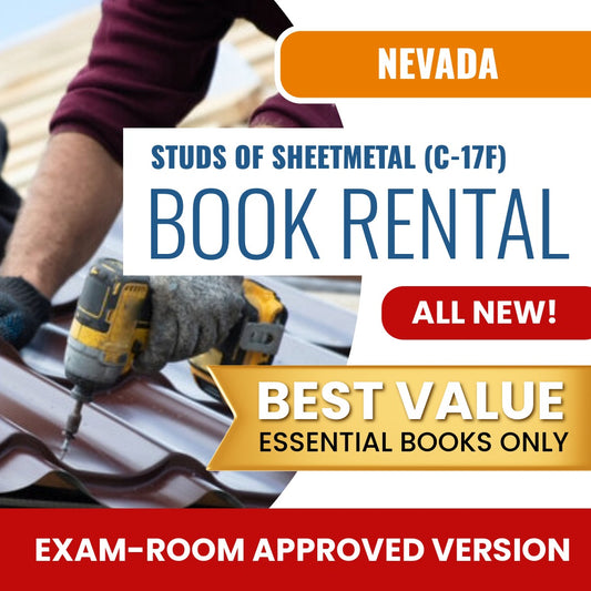 Nevada Studs of Sheet Metal Contractor (C-17F) Books & Course Rental - Exam Room Approved
