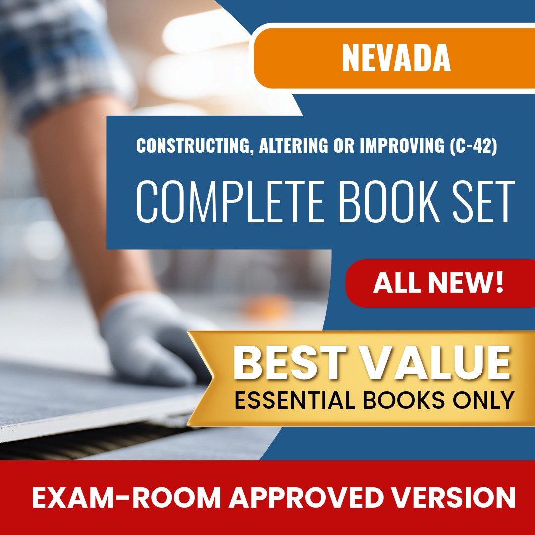 Nevada Constructing, Altering or Improving Contractor (C-42) Books Allowed into Exam Package