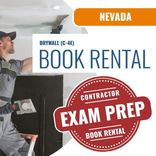 Nevada Drywall Contractor (C-4E) - Books & Courses Rental Package