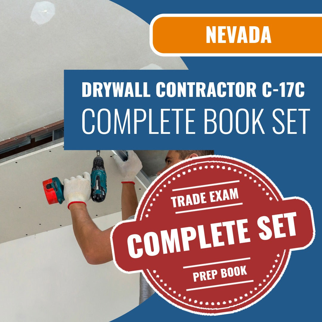 Nevada Drywall Contractor (C-17C) Exam Book Package