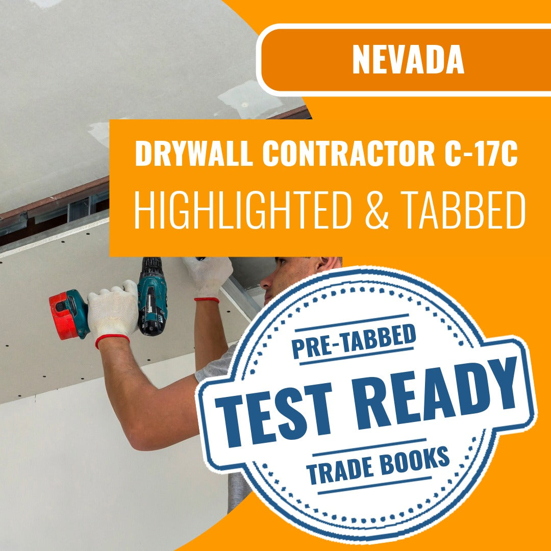 Nevada Drywall Contractor (C-17C) Highlighted & Tabbed Book Package
