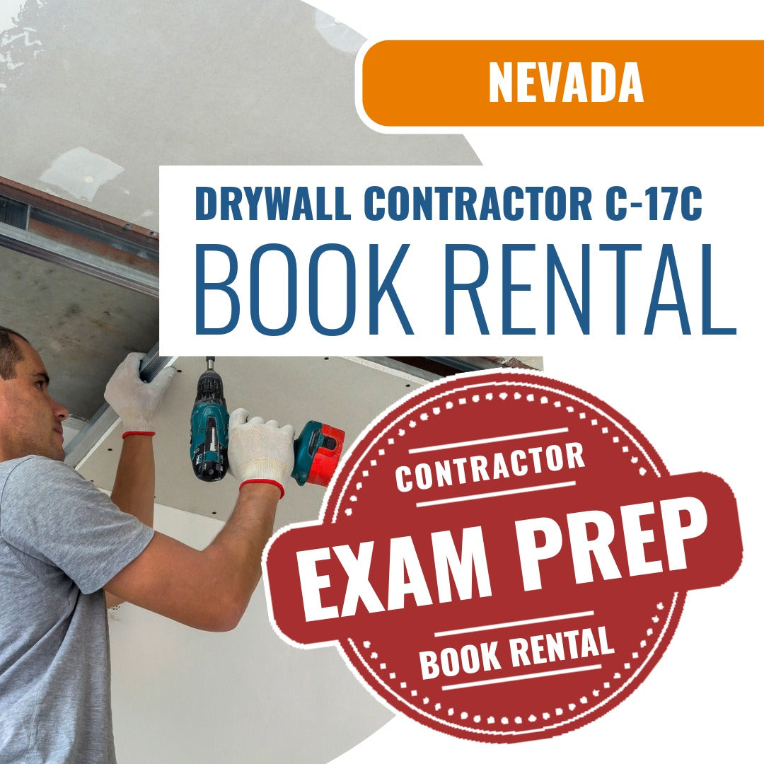 Nevada Drywall Contractor (C-17C) - Books & Courses Rental Package