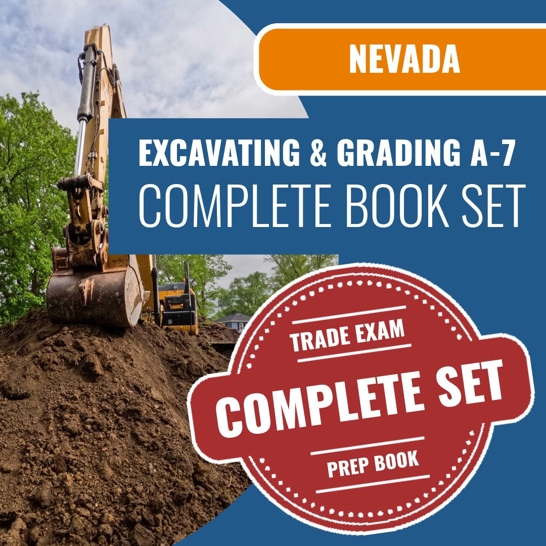 Nevada A-7 excavating and grading contractor exam book package
