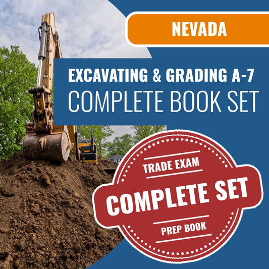 Nevada A-7 excavating and grading contractor exam book package
