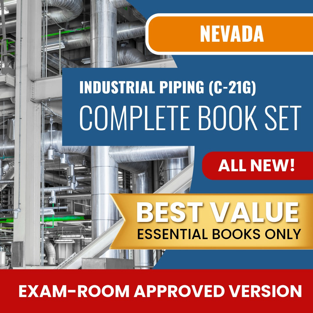 Nevada Industrial Piping Contractor (C-21G) Books Allowed into Exam Package
