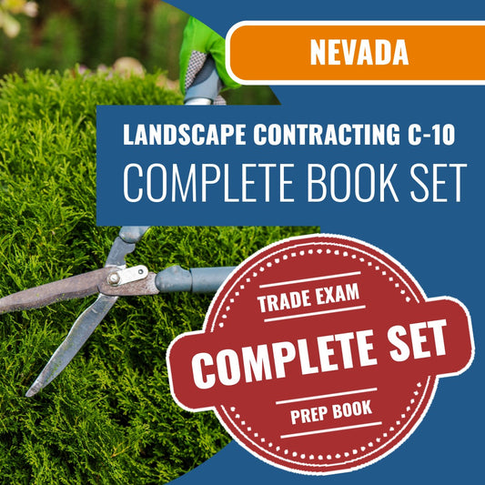 Nevada C-10 landscape contracting contractor exam book package
