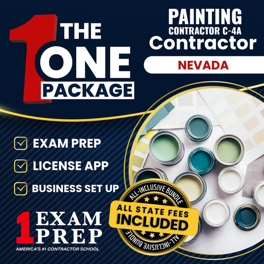 The 1 Package: All-Inclusive Nevada Painting Contractor (C-4A) Exam, Licensing & Business Setup Solution