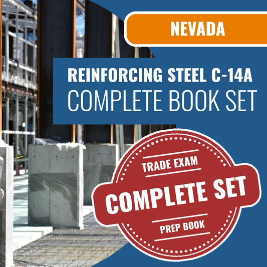 Nevada C-14A reinforcing steel contractor exam book package
