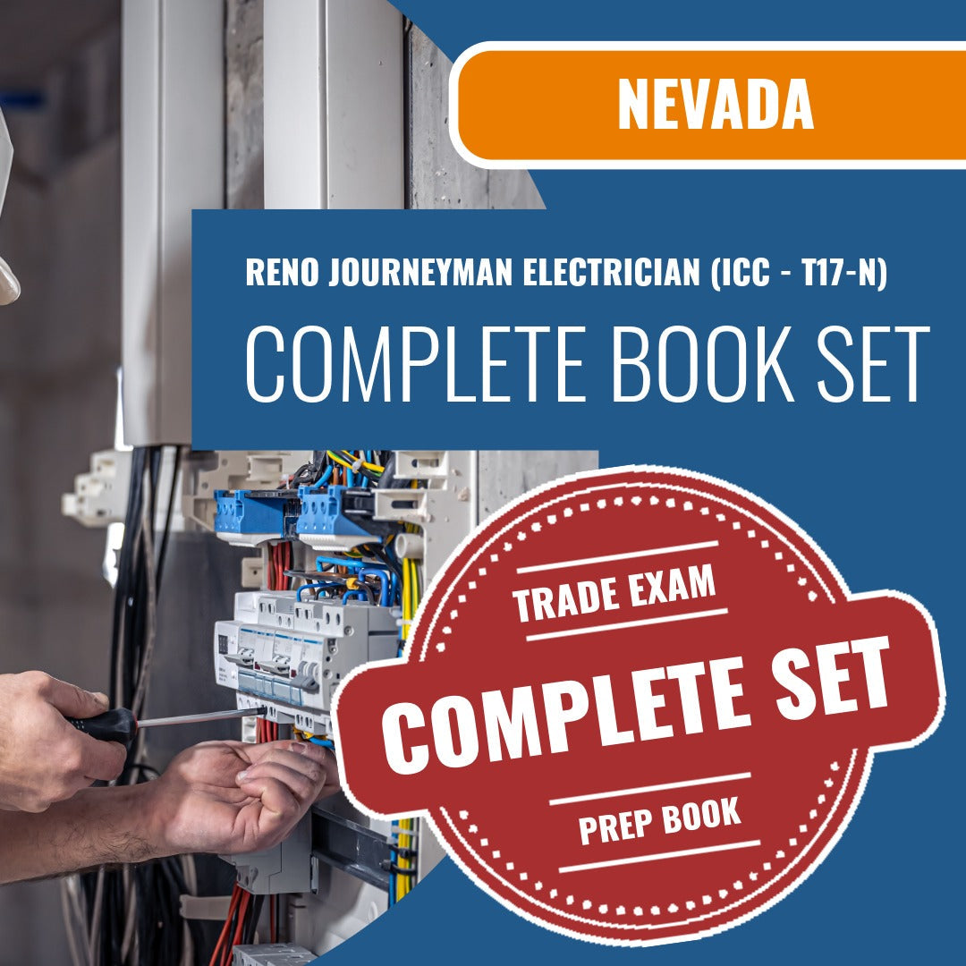 Reno Nevada Journeyman Electrician (ICC - T17-N) Exam Book Package