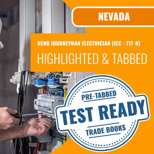 Reno Nevada Journeyman Electrician (ICC - T17-N) Highlighted & Tabbed Book Package