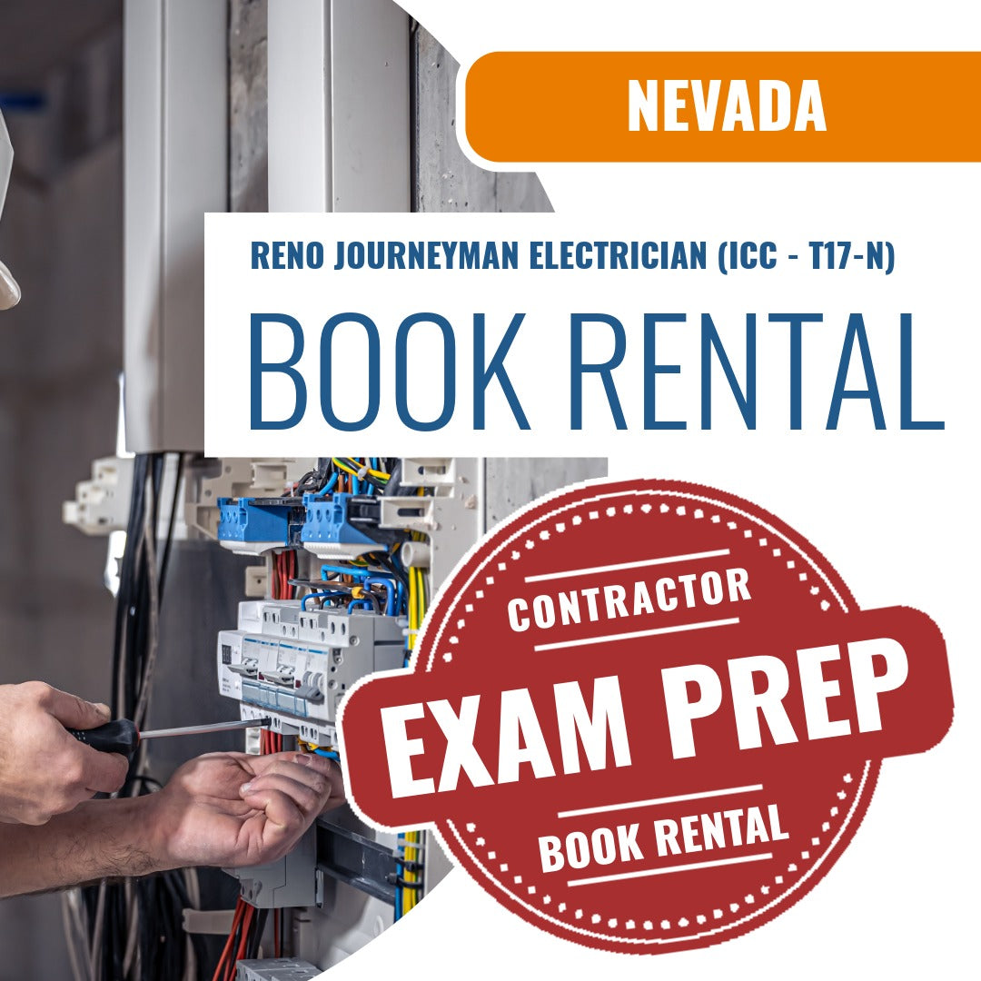 Reno Nevada Journeyman Electrician (ICC - T17-N) Books & Courses Rental Package