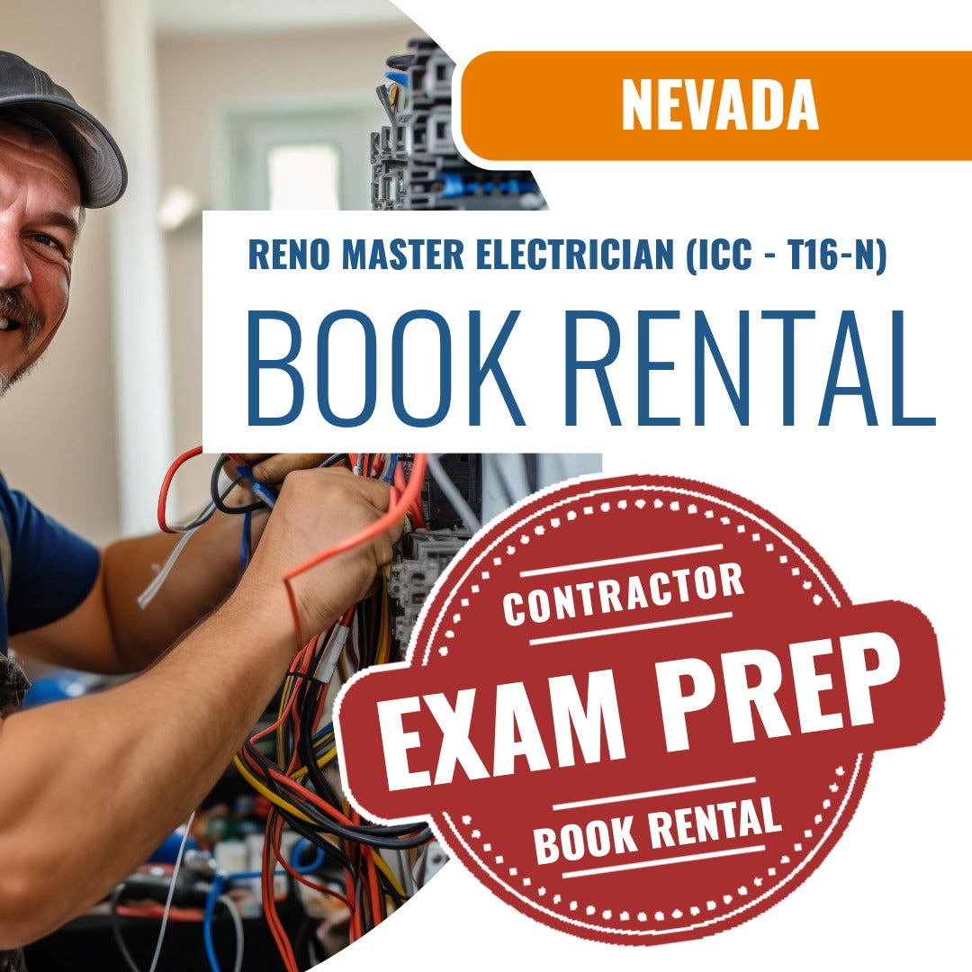 Reno Nevada Master Electrician (ICC - T16-N) Books & Courses Rental Package