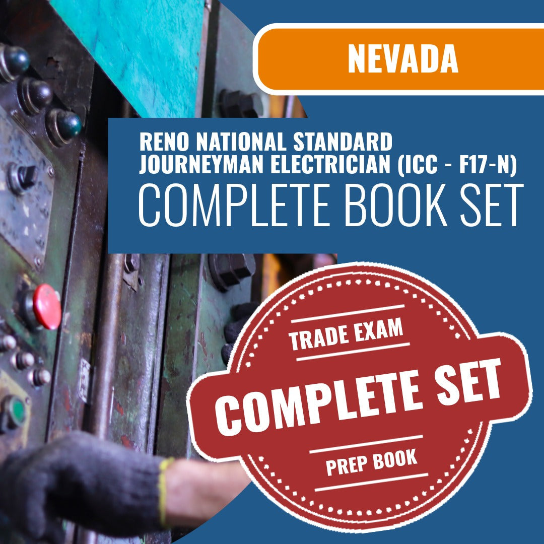 Reno Nevada National Standard Journeyman Electrician (ICC - F17-N) Exam Book Package