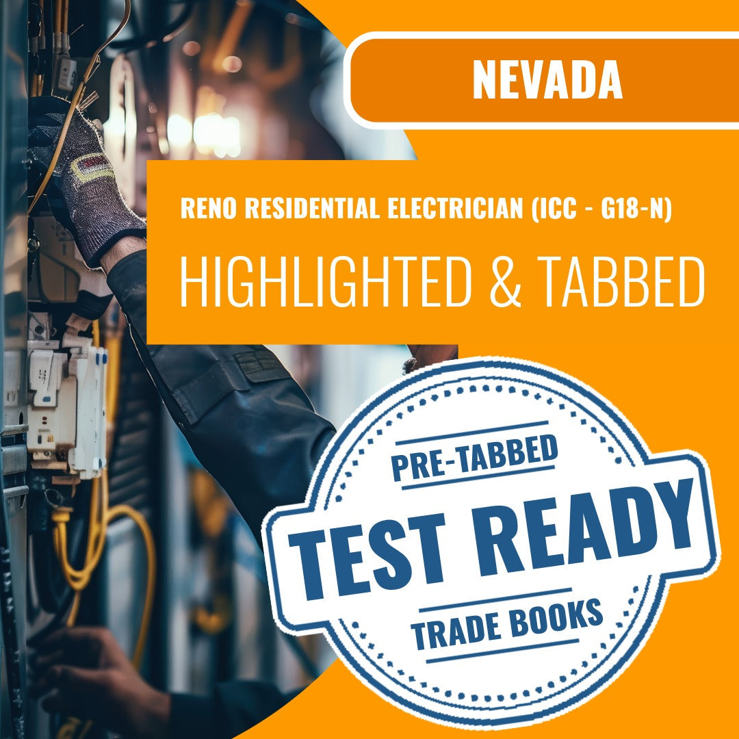 Reno Nevada Residential Electrician (ICC - G18-N) Highlighted & Tabbed Book Package