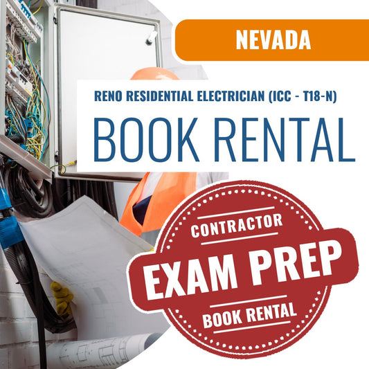 Reno Nevada Residential Electrician (ICC - T18-N)- Books & Courses Rental Package