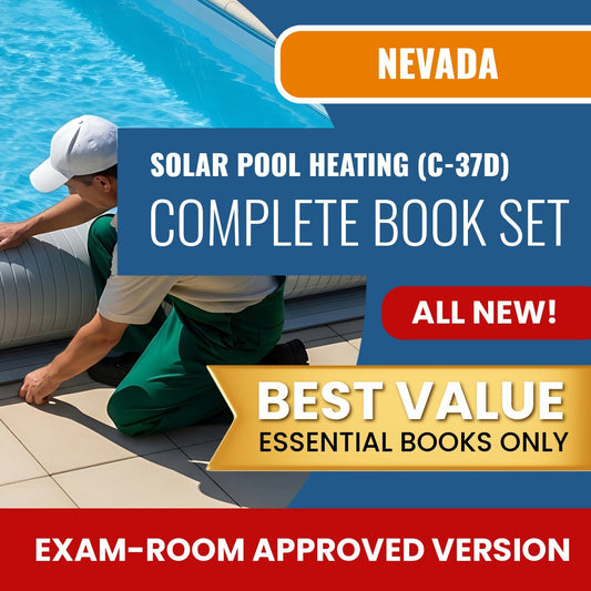 Nevada Solar Pool Heating Contractor (C-37D) Books Allowed into Exam Package