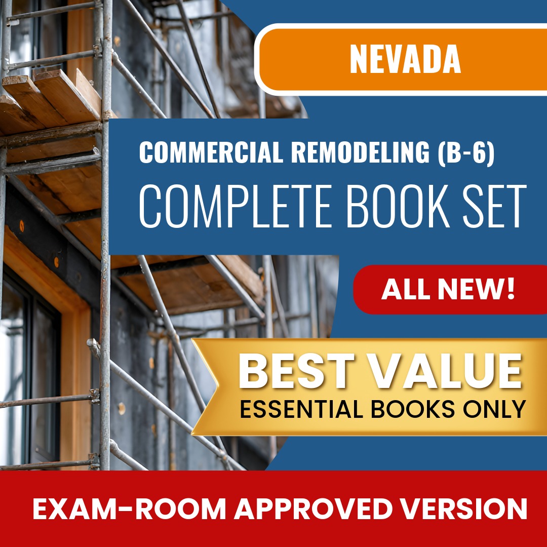 Nevada Commercial Remodeling Contractor (B-6) Books Allowed into Exam Package