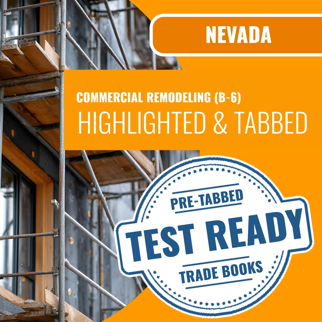 Nevada Commercial Remodeling Contractor (B-6) Highlighted & Tabbed Book Package