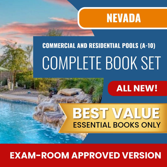 Nevada Commercial And Residential Pools Contractor (A-10) Books Allowed into Exam Package
