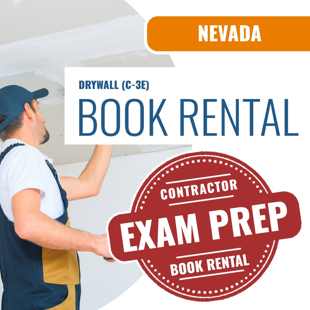 Nevada Drywall Contractor (C-3E) - Books & Courses Rental Package
