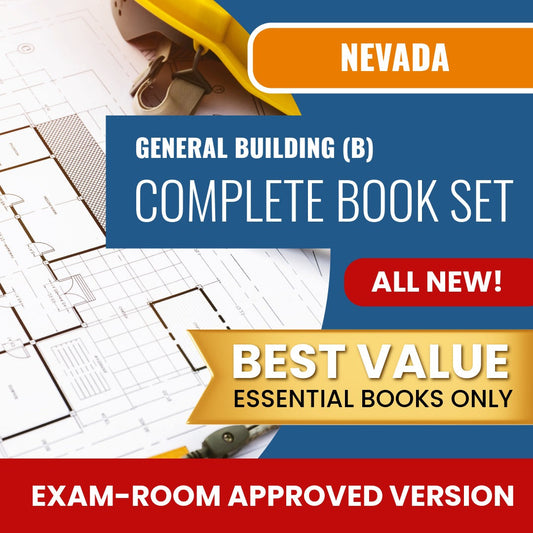 Nevada B general building contractor exam allowed books package for licensing exam preparation