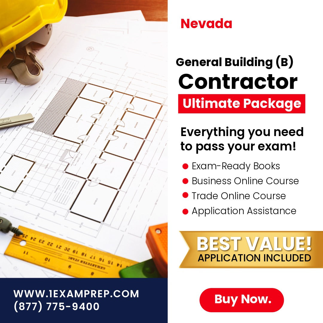 Nevada General Building Contractor (B) Ultimate Exam Prep Rental