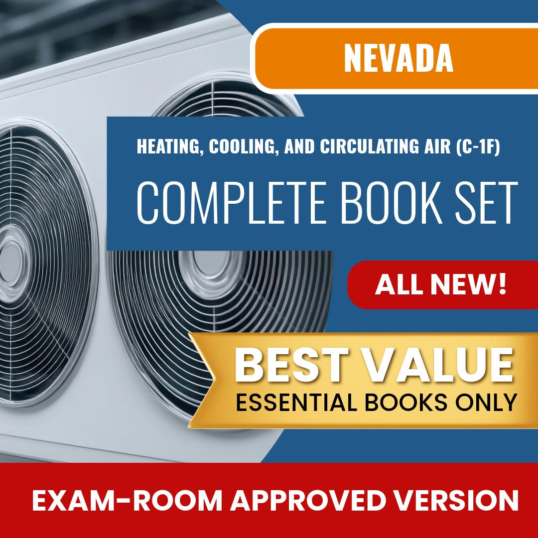 Nevada Heating, Cooling, And Circulating Air Contractor (C-1F) Books Allowed into Exam Package